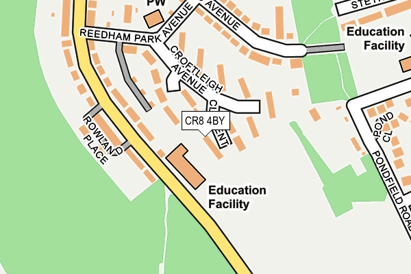 CR8 4BY map - OS OpenMap – Local (Ordnance Survey)
