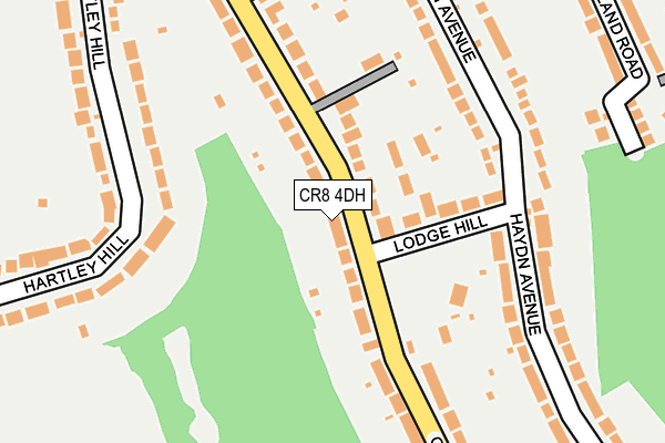 CR8 4DH map - OS OpenMap – Local (Ordnance Survey)