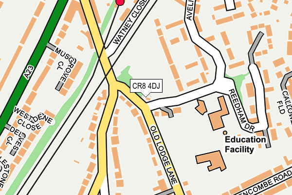 CR8 4DJ map - OS OpenMap – Local (Ordnance Survey)