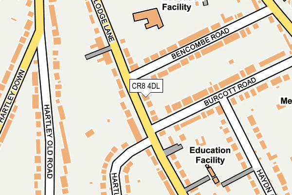 CR8 4DL map - OS OpenMap – Local (Ordnance Survey)