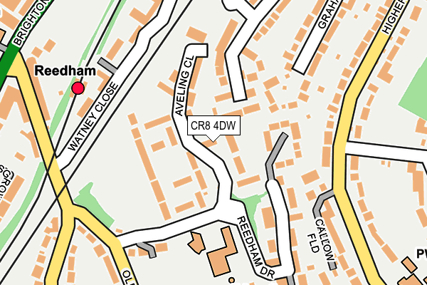 CR8 4DW map - OS OpenMap – Local (Ordnance Survey)