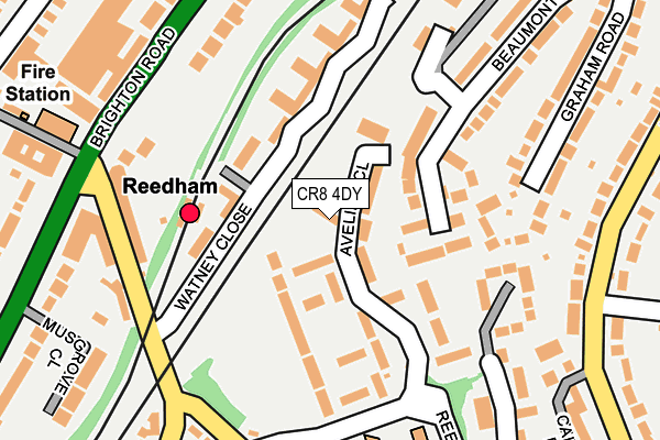 CR8 4DY map - OS OpenMap – Local (Ordnance Survey)