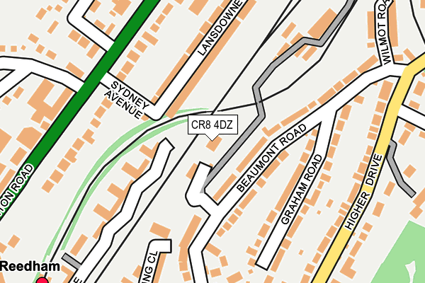CR8 4DZ map - OS OpenMap – Local (Ordnance Survey)