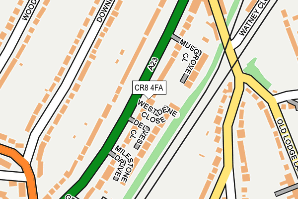 CR8 4FA map - OS OpenMap – Local (Ordnance Survey)