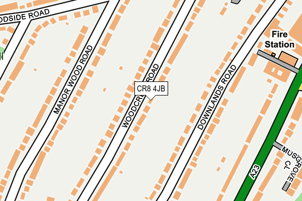 CR8 4JB map - OS OpenMap – Local (Ordnance Survey)