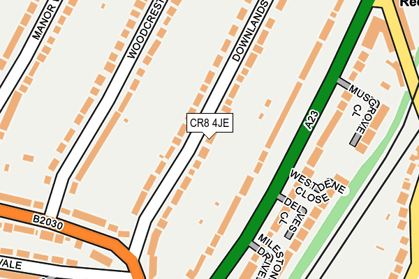 CR8 4JE map - OS OpenMap – Local (Ordnance Survey)