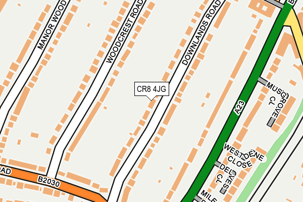 CR8 4JG map - OS OpenMap – Local (Ordnance Survey)