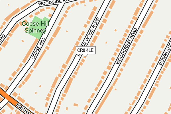 CR8 4LE map - OS OpenMap – Local (Ordnance Survey)