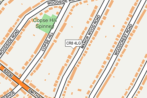 CR8 4LG map - OS OpenMap – Local (Ordnance Survey)