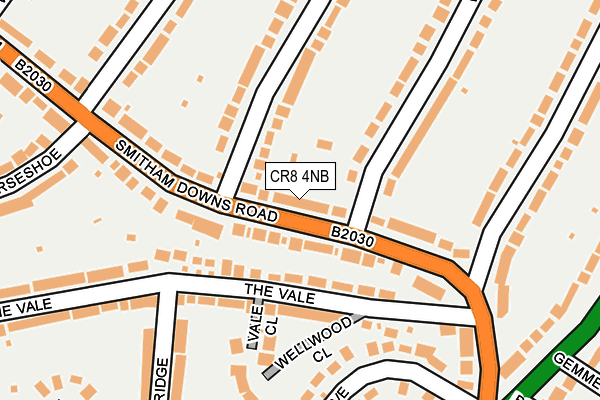 CR8 4NB map - OS OpenMap – Local (Ordnance Survey)
