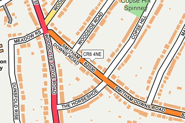 CR8 4NE map - OS OpenMap – Local (Ordnance Survey)