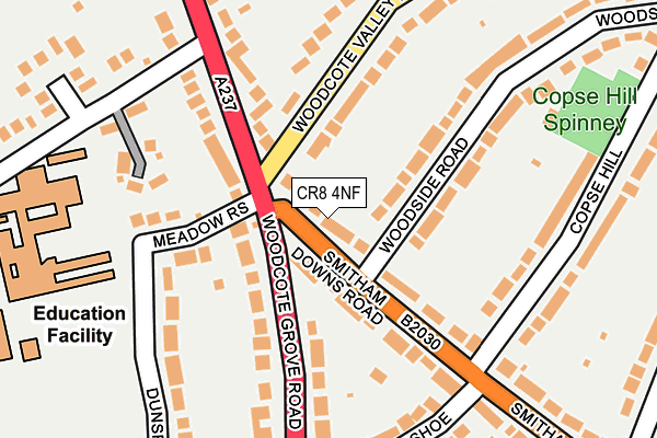 CR8 4NF map - OS OpenMap – Local (Ordnance Survey)