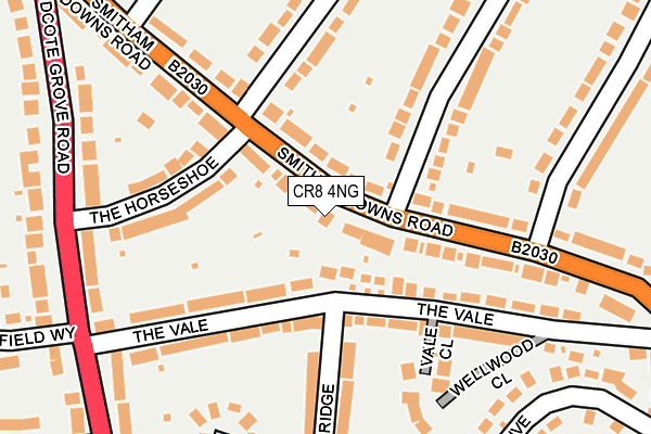 CR8 4NG map - OS OpenMap – Local (Ordnance Survey)