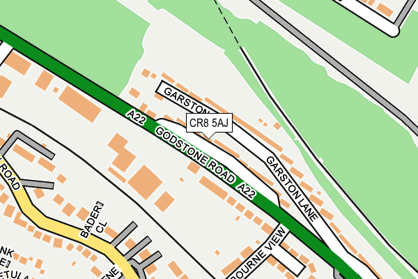 CR8 5AJ map - OS OpenMap – Local (Ordnance Survey)