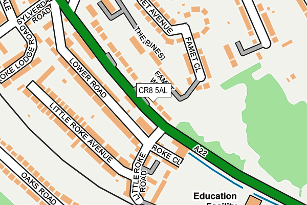 CR8 5AL map - OS OpenMap – Local (Ordnance Survey)