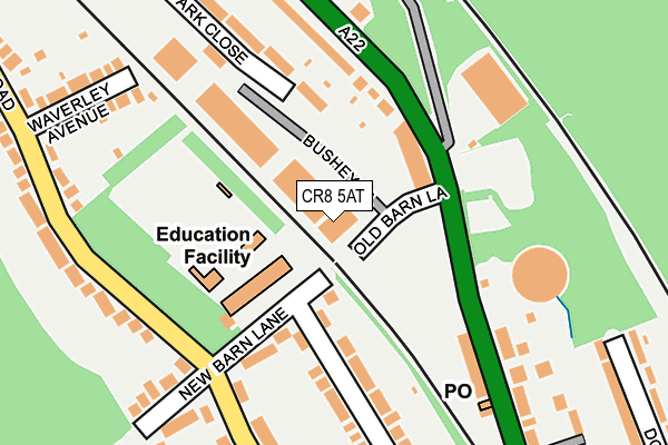 CR8 5AT map - OS OpenMap – Local (Ordnance Survey)