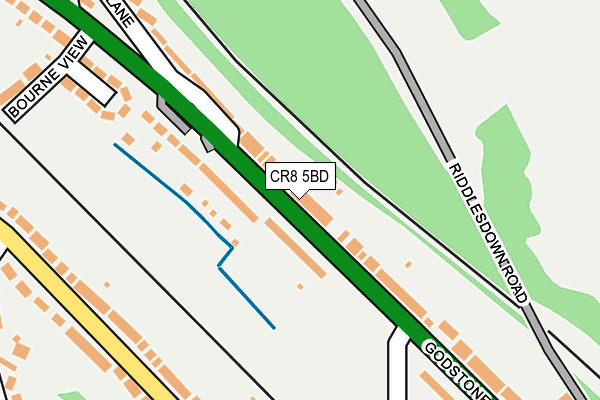 CR8 5BD map - OS OpenMap – Local (Ordnance Survey)