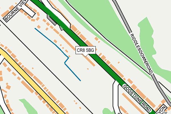 CR8 5BG map - OS OpenMap – Local (Ordnance Survey)