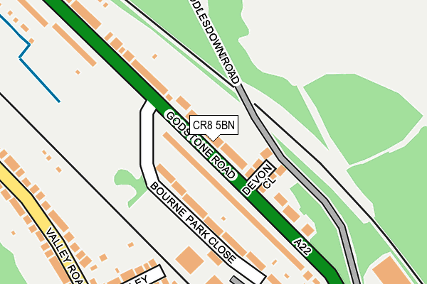 CR8 5BN map - OS OpenMap – Local (Ordnance Survey)
