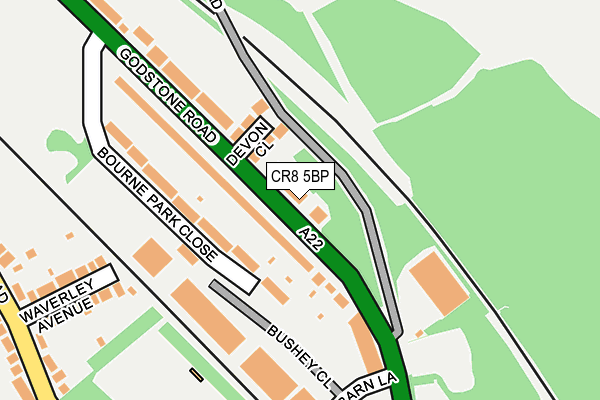 CR8 5BP map - OS OpenMap – Local (Ordnance Survey)