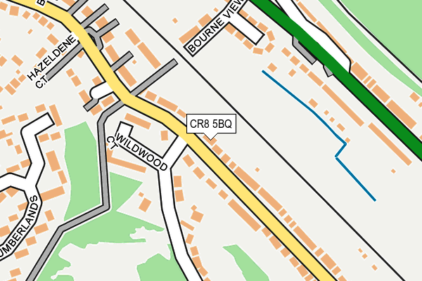 CR8 5BQ map - OS OpenMap – Local (Ordnance Survey)