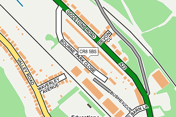 CR8 5BS map - OS OpenMap – Local (Ordnance Survey)