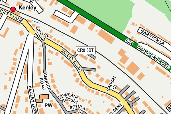 CR8 5BT map - OS OpenMap – Local (Ordnance Survey)