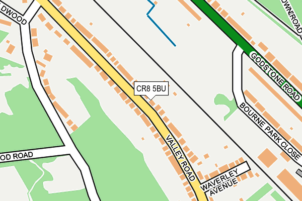 CR8 5BU map - OS OpenMap – Local (Ordnance Survey)