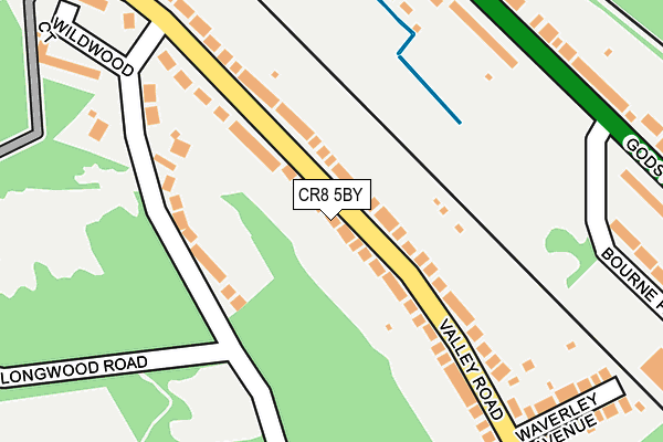 CR8 5BY map - OS OpenMap – Local (Ordnance Survey)