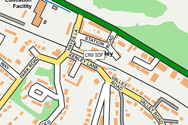CR8 5DF map - OS OpenMap – Local (Ordnance Survey)