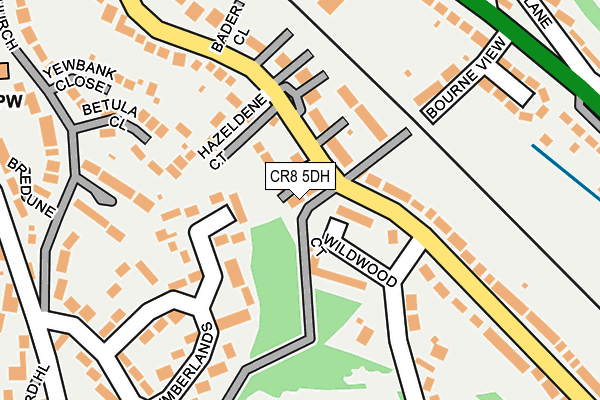 CR8 5DH map - OS OpenMap – Local (Ordnance Survey)