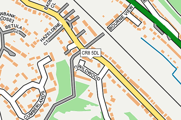 CR8 5DL map - OS OpenMap – Local (Ordnance Survey)