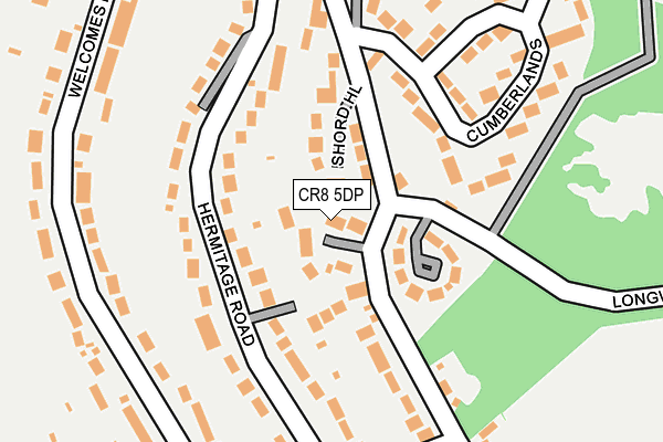 CR8 5DP map - OS OpenMap – Local (Ordnance Survey)