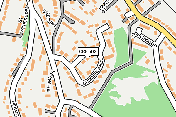 CR8 5DX map - OS OpenMap – Local (Ordnance Survey)
