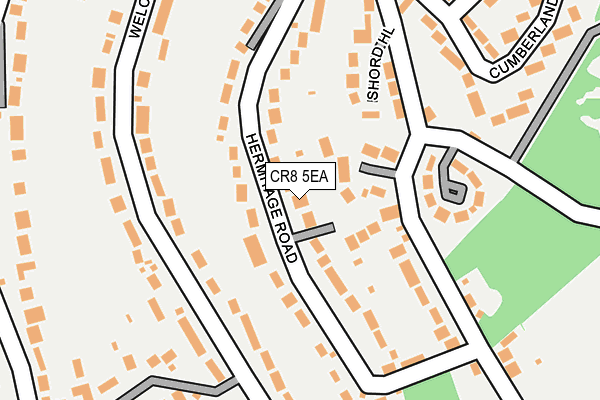 CR8 5EA map - OS OpenMap – Local (Ordnance Survey)
