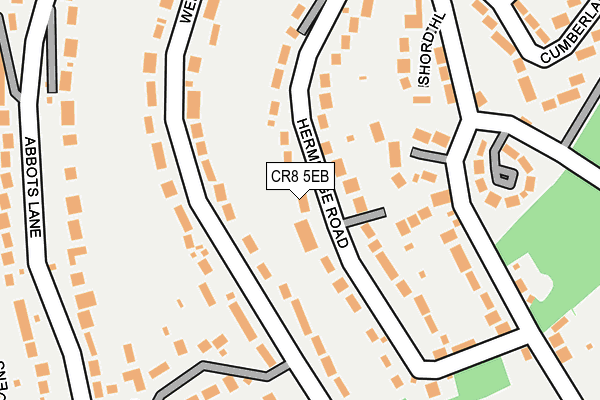 CR8 5EB map - OS OpenMap – Local (Ordnance Survey)