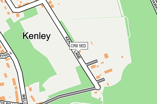 CR8 5ED map - OS OpenMap – Local (Ordnance Survey)