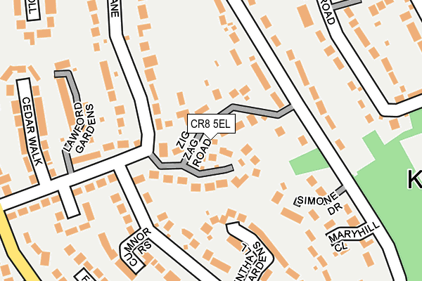 CR8 5EL map - OS OpenMap – Local (Ordnance Survey)