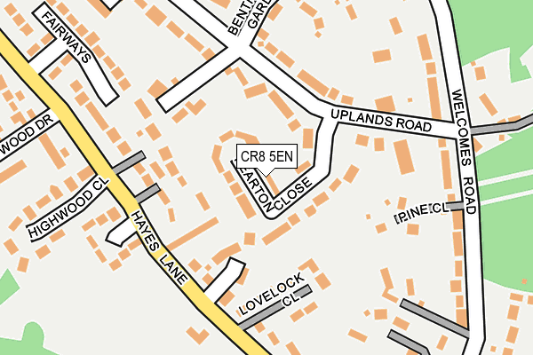 CR8 5EN map - OS OpenMap – Local (Ordnance Survey)
