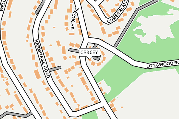 CR8 5EY map - OS OpenMap – Local (Ordnance Survey)