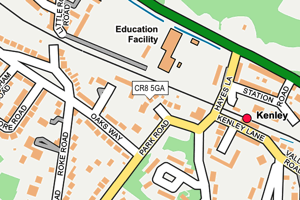 CR8 5GA map - OS OpenMap – Local (Ordnance Survey)