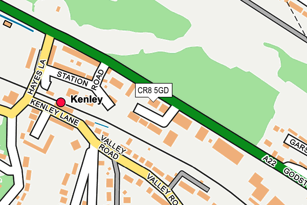 CR8 5GD map - OS OpenMap – Local (Ordnance Survey)