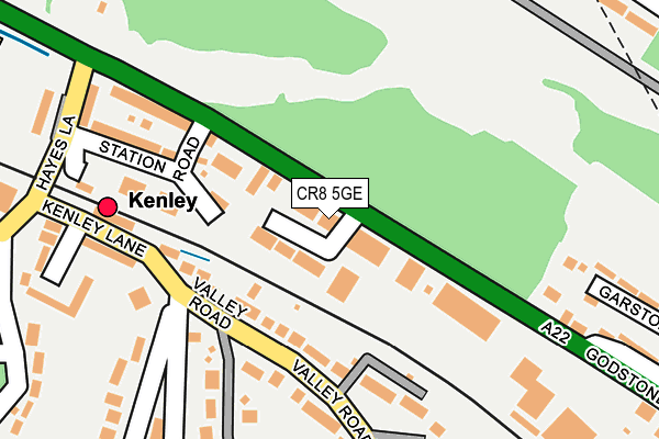 CR8 5GE map - OS OpenMap – Local (Ordnance Survey)