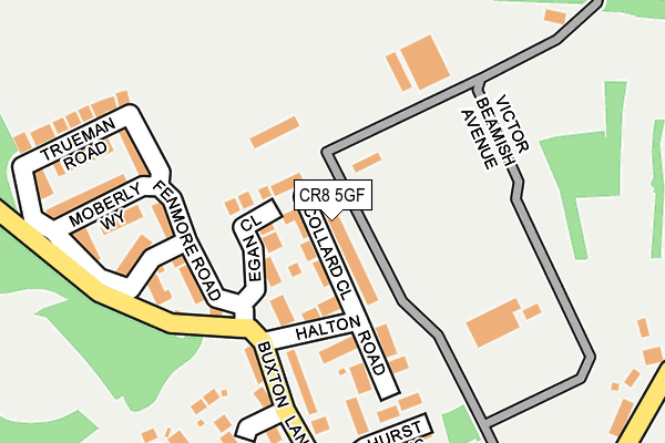 CR8 5GF map - OS OpenMap – Local (Ordnance Survey)