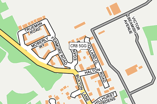 CR8 5GG map - OS OpenMap – Local (Ordnance Survey)