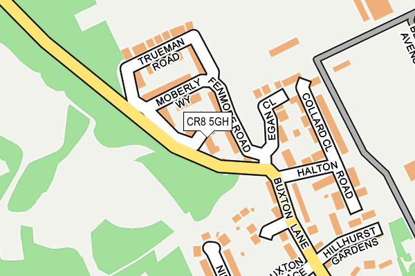 CR8 5GH map - OS OpenMap – Local (Ordnance Survey)