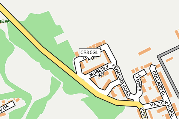 CR8 5GL map - OS OpenMap – Local (Ordnance Survey)