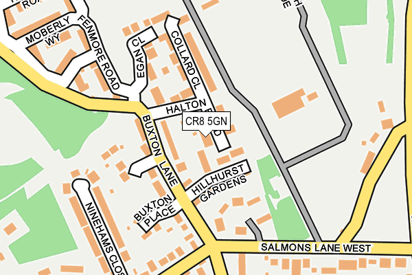 CR8 5GN map - OS OpenMap – Local (Ordnance Survey)