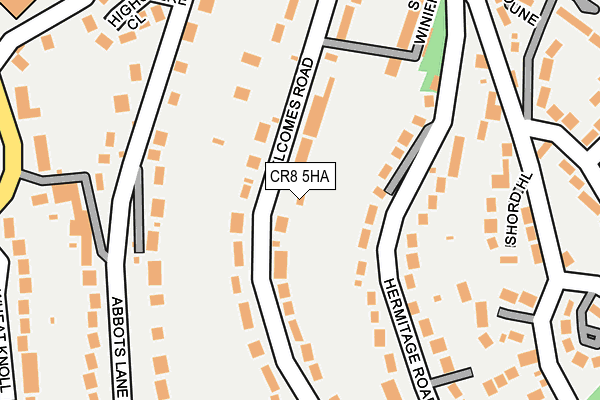 CR8 5HA map - OS OpenMap – Local (Ordnance Survey)
