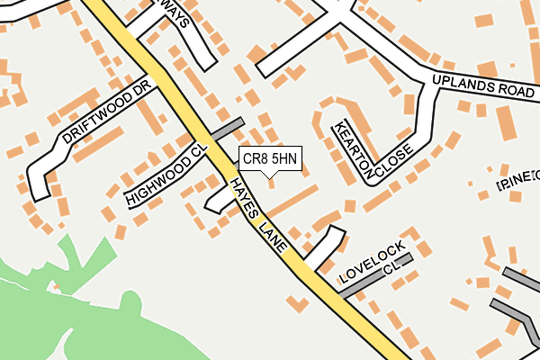 CR8 5HN map - OS OpenMap – Local (Ordnance Survey)